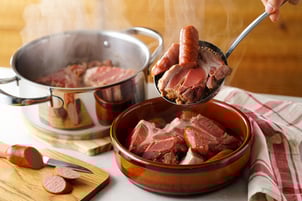 Pre-cooked feijoada meats