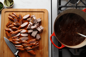 Slice Meats and Finish Feijoada